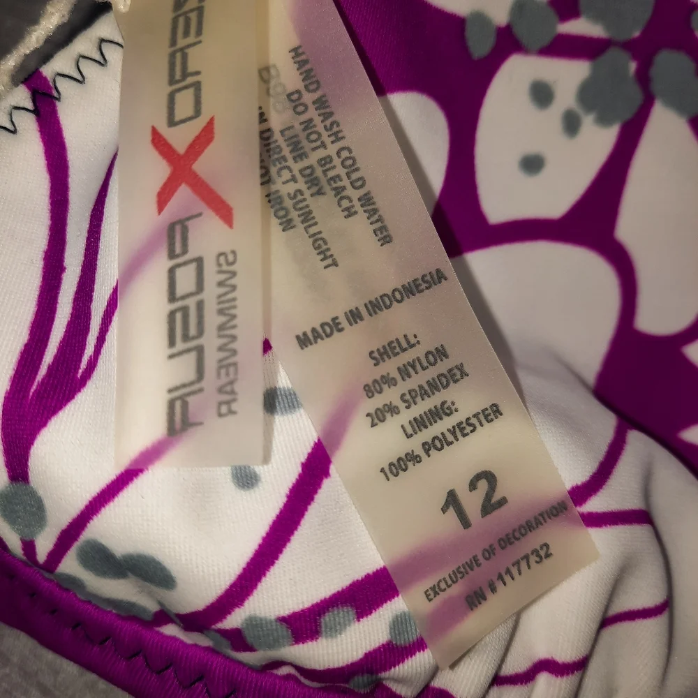 ZeroXposur Bikini Top Reversible Halter NWT SZ 12